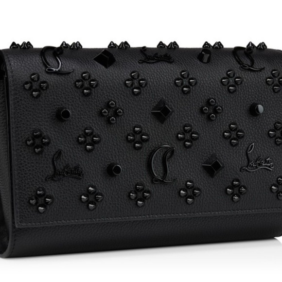 Christian Louboutin Paloma Black Chain Wallet $1590 - Picture 2 of 12